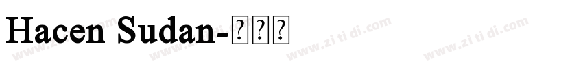 Hacen Sudan字体转换